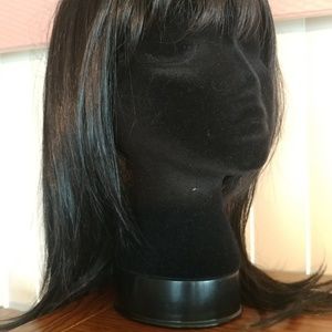 Black, Lace Front Iman wig
